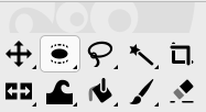 GIMP Ellipse Select Tool