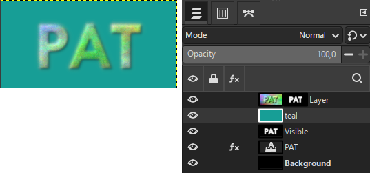 GIMP layer mask background